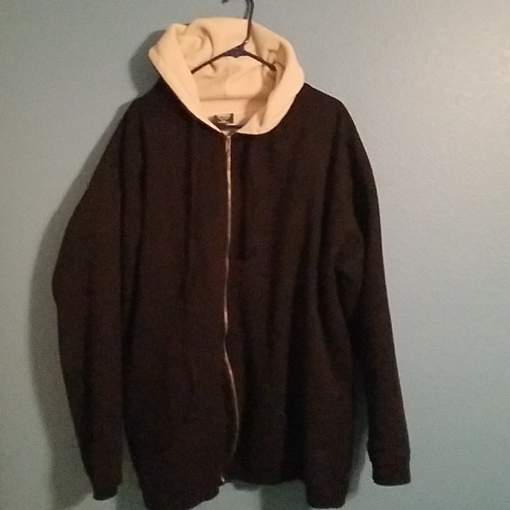 Mens XL-XXL Black Fleece Heavyweight Hoodie